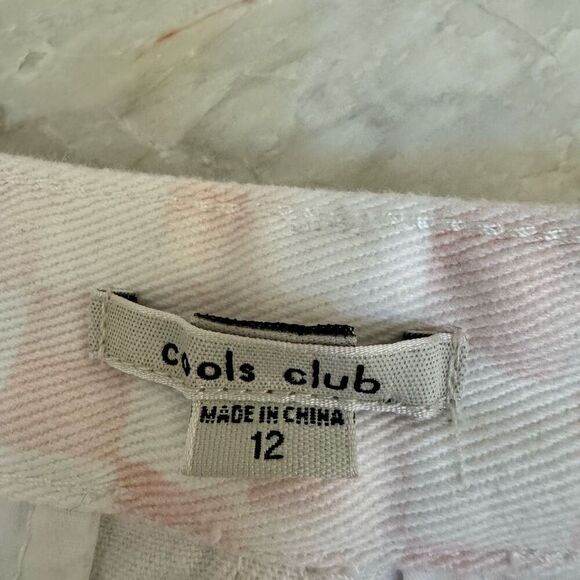 Cools Club California Pants in Pink Checker high rise  cropped straight size 12 - Picture 6 of 10